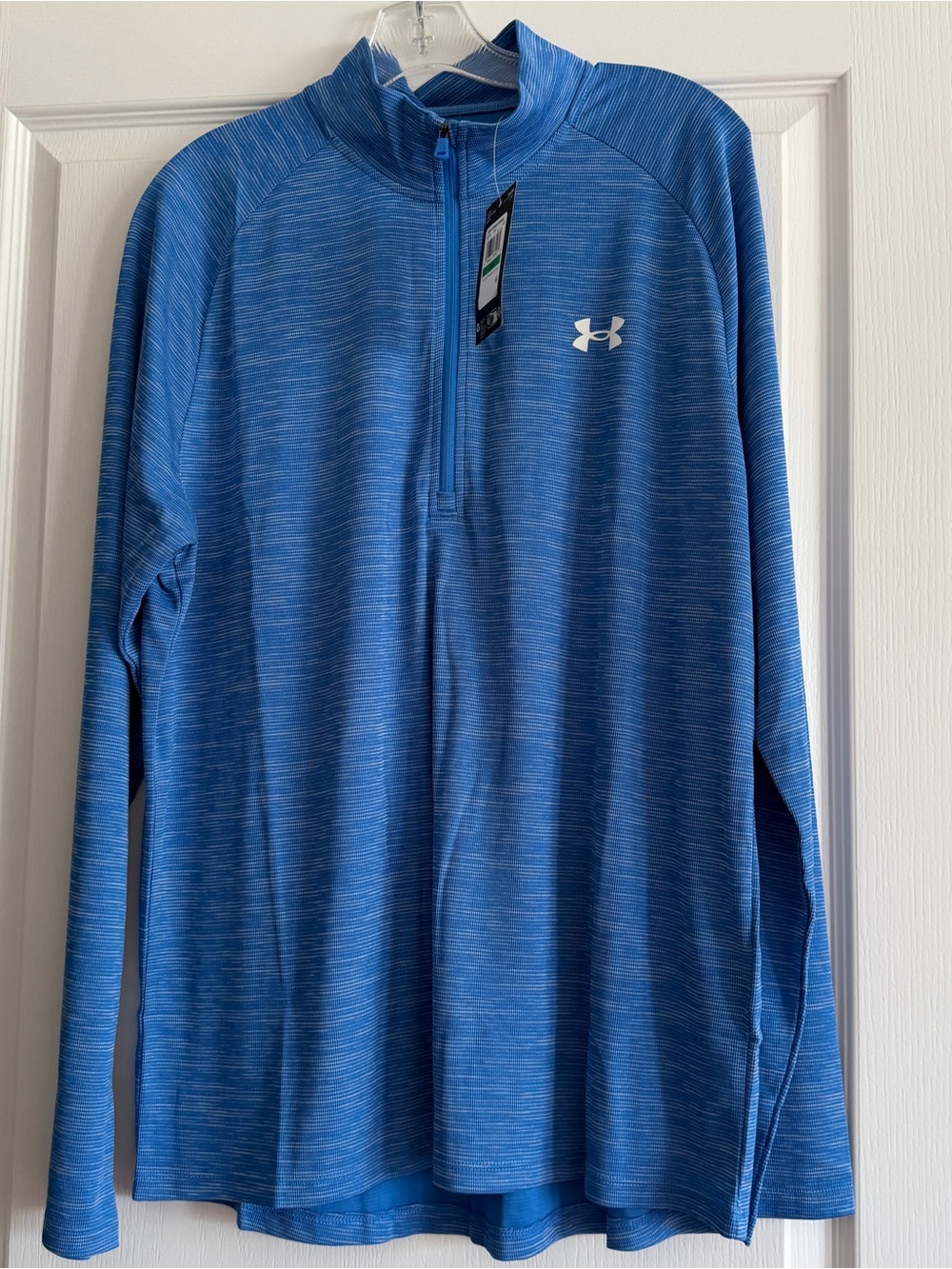 Under Armour Blue Heather UA Tech 1/2 Zip